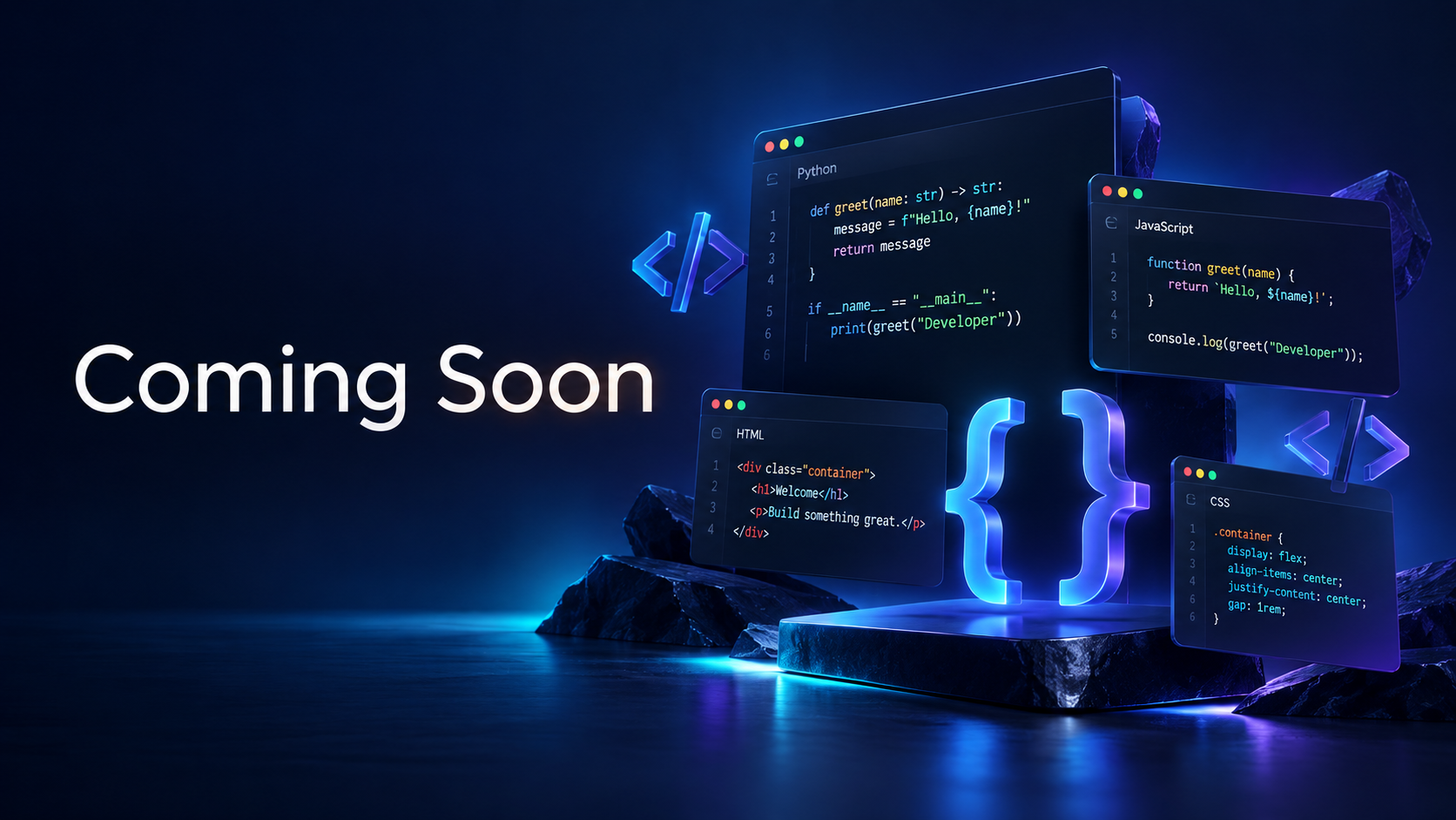 Coming Soon — programming and coding help website